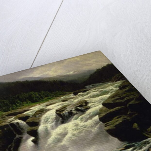 Norwegian Waterfall, at Lofor in Valders, 1905 by Karl Paul Themistocles von Eckenbrecher