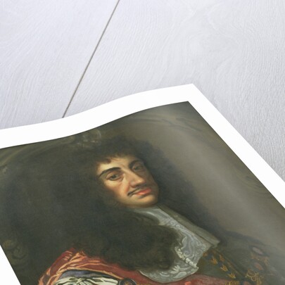 Portrait of King Charles II Wearing Garter Robes by Peter Lely