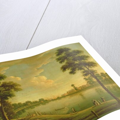 View of Chelsea Reservoir and Waterworks, with Westminster Abbey in the Distance, c.1725 by English School