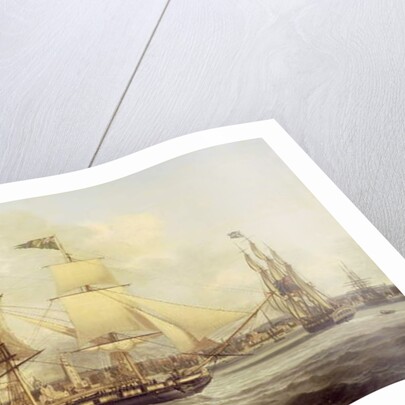 The Irish Packet in Two Positions Off Liverpool by Joseph Jenkinson