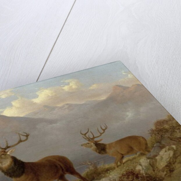 Stags And Hinds In A Highland Landscape, 1864 by John Frederick Herring Jnr