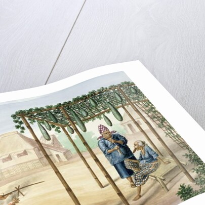 Village Scene near Manila by Jose Honorato Lozano