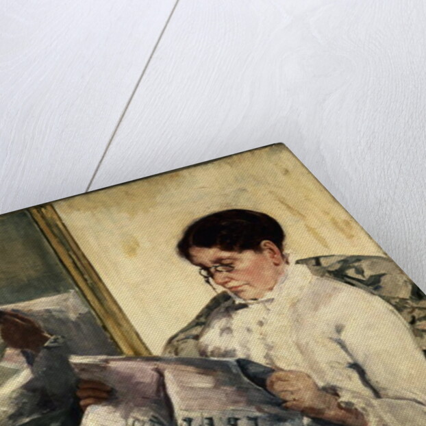 Reading Le Figaro, 1878 by Mary Stevenson Cassatt