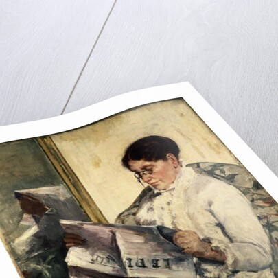 Reading Le Figaro, 1878 by Mary Stevenson Cassatt