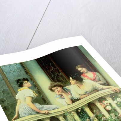 The Balcony, 1911 by Eugen von Blaas