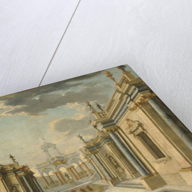 Architectural fantasy with the Daughters of Minyas from Ovid's 'Metamorphoses' by Giuseppe Antonio Landi