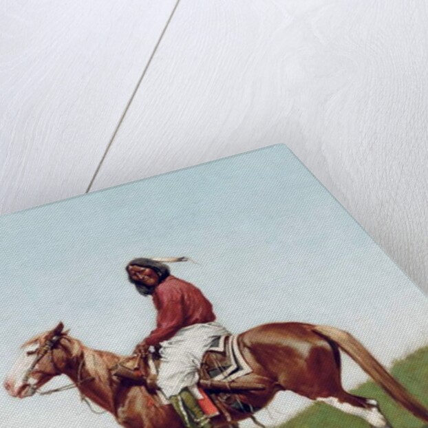 Comanche Brave, Fort Reno, Indian Territory by Frederic Remington