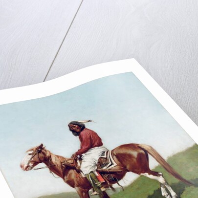 Comanche Brave, Fort Reno, Indian Territory by Frederic Remington