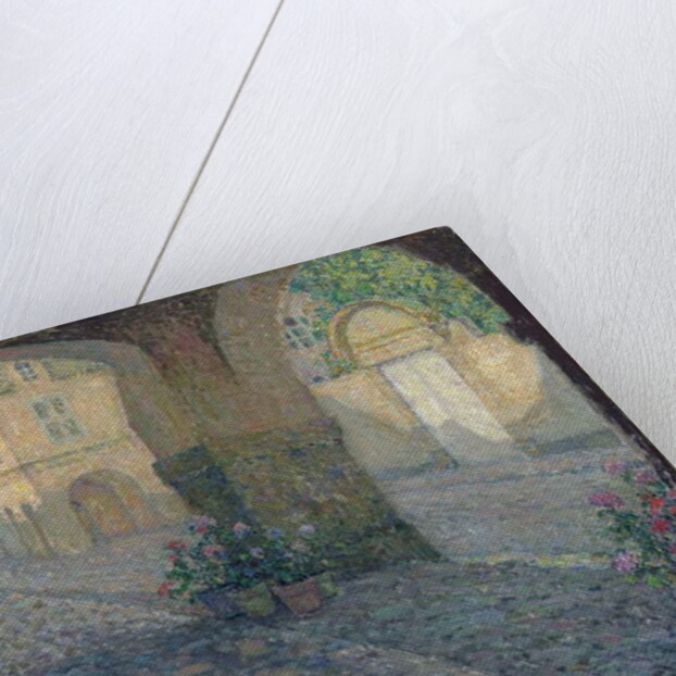 Boutique in the Old Porch; La Boutique de Vieux Porche, 1923 by Henri Eugene Augustin Le Sidaner