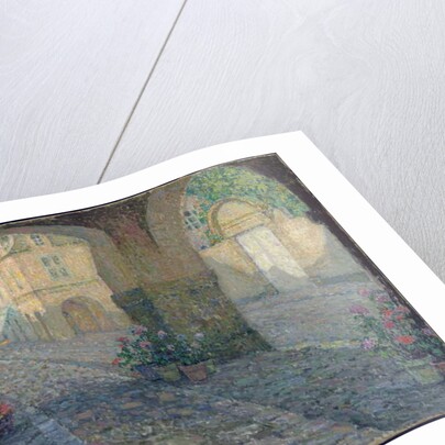 Boutique in the Old Porch; La Boutique de Vieux Porche, 1923 by Henri Eugene Augustin Le Sidaner