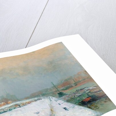 Port de Bercy, en Hiver by Albert-Charles Lebourg