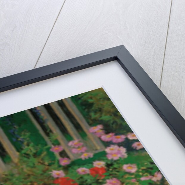 Flowers and Garden Fence; Bluhende Blumen am Gartenzaun by Koloman Moser