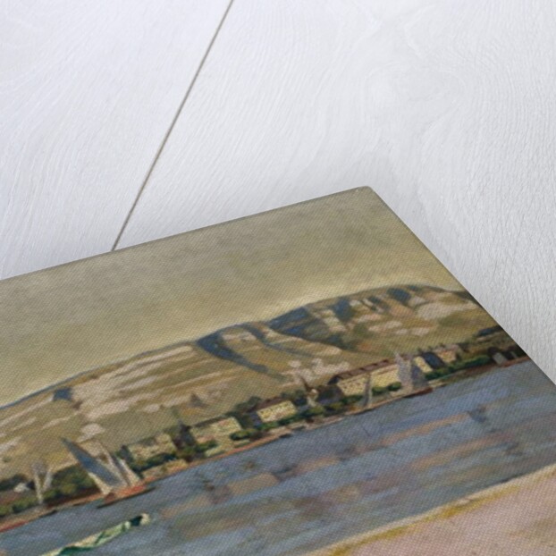 Geneva Harbour and the Saleve, 1878 by Ferdinand Hodler