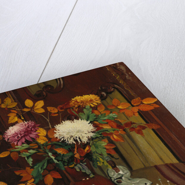 Chrysanthemums and Autumn Foilage; Chrysanthemes et Feuillage d'Automne, 1922 by Felix Edouard Vallotton