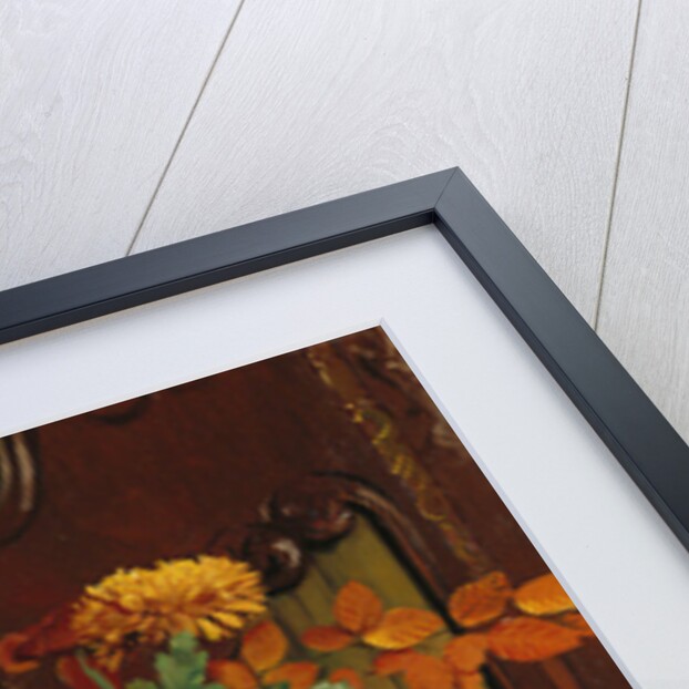 Chrysanthemums and Autumn Foilage; Chrysanthemes et Feuillage d'Automne, 1922 by Felix Edouard Vallotton