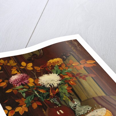 Chrysanthemums and Autumn Foilage; Chrysanthemes et Feuillage d'Automne, 1922 by Felix Edouard Vallotton