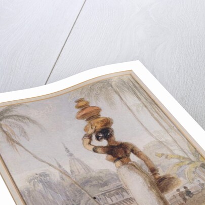 A Hindu Woman carrying a Waterpot by William Daniell