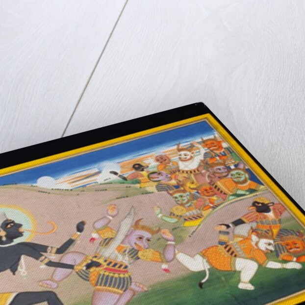 Kali Slaying Demons, c.1800-1820 by Indian School