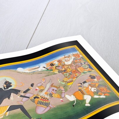 Kali Slaying Demons, c.1800-1820 by Indian School