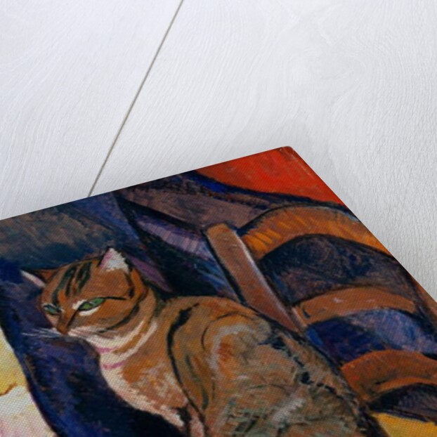 Study of a Cat Sitting on a Chair; Etude d'un Chat, Assis sur une Chaise by Marie Clementine Valadon