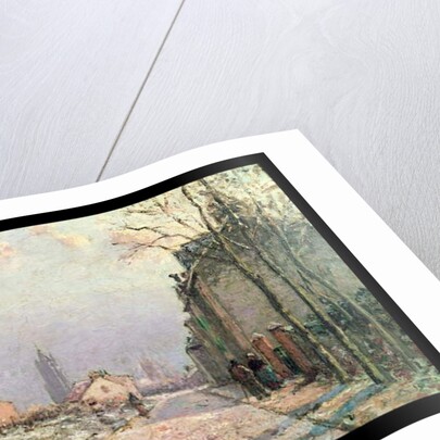 The Road, Effect of Winter; La Route, Effet d'Hiver, 1872 by Camille Pissarro