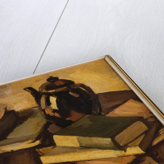 A Still Life with a Teapot and Books on a Table, c.1926 by Samuel John Peploe