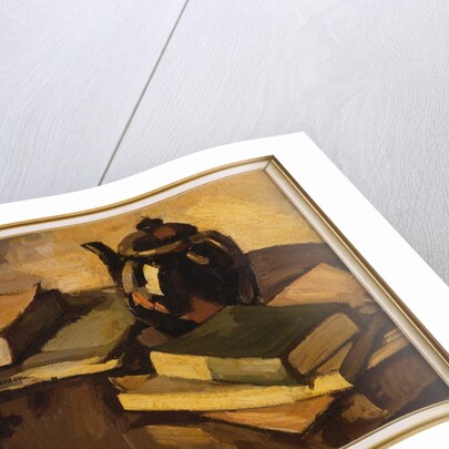 A Still Life with a Teapot and Books on a Table, c.1926 by Samuel John Peploe