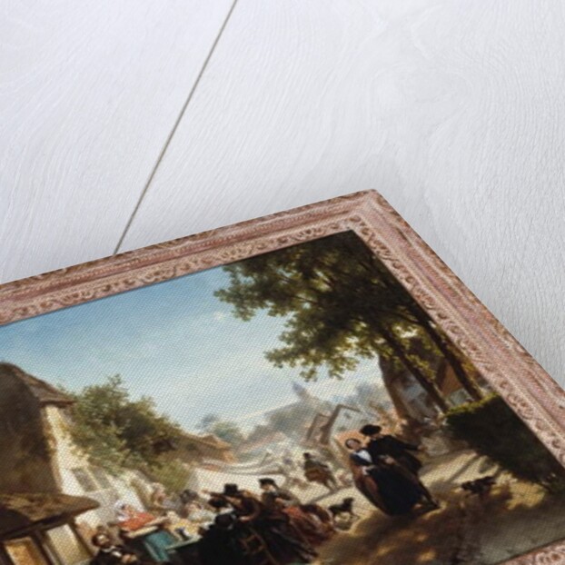 Lunch at the Inn, 1886 by Florent Nicolas Crabeels