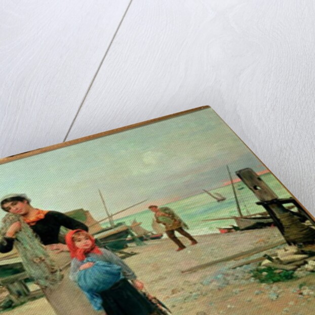 Fisherfolk Returning with their Nets, 1882 by Henry Bacon