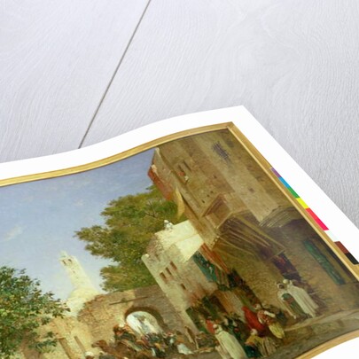 An Arab Street Scene, 1872 by Honore Boze