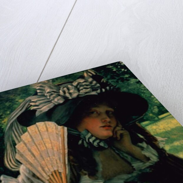 Girl with a Fan, 1870-1871 by James Jacques Joseph Tissot