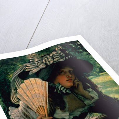 Girl with a Fan, 1870-1871 by James Jacques Joseph Tissot