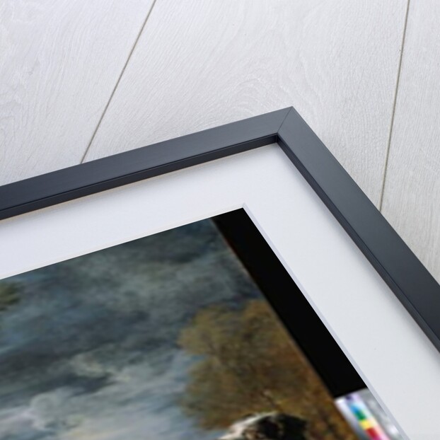 A Spaniel, an Eagle, a Hare and a Wicker Basket with a Jay, Finches and other Birds Overlooked by two Hounds, a Mountainous Landscape Beyond by David de Coninck