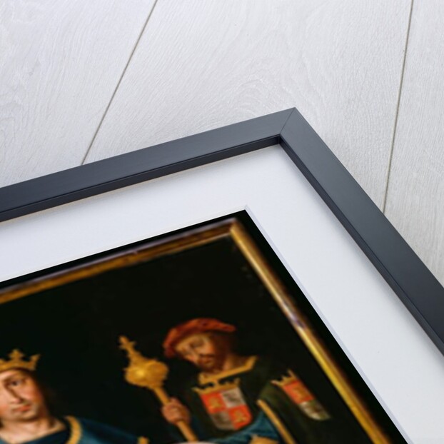 Saint Ferdinand Enthroned with Two Courtiers by Juan de Juanes