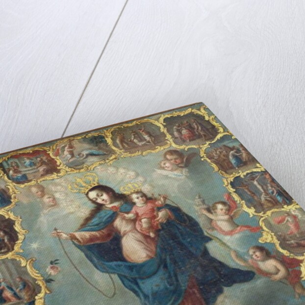 The Immaculate Conception with the Fifteen Mysteries of the Rosary by Miguel Cabrera