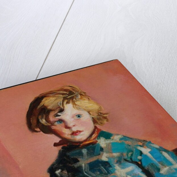 The Blue Plaid Dress, 1927 by Robert Cozad Henri