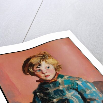 The Blue Plaid Dress, 1927 by Robert Cozad Henri