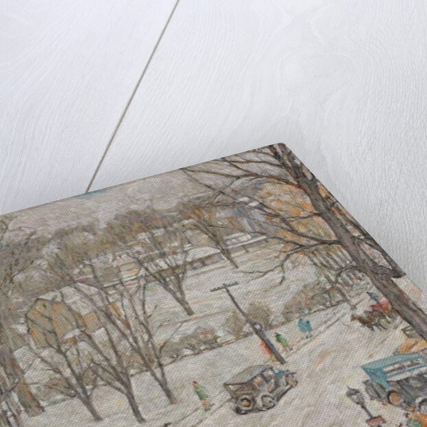 Street Scene in Winter by Robert Reid