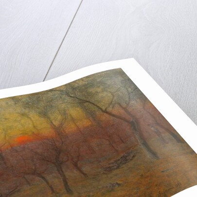 Gathering Wood, Montclair, New Jersey, 1889 by George Snr. Inness