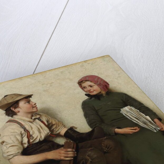 Tete a Tete, c.1888-1890 by John George Brown