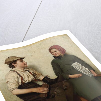 Tete a Tete, c.1888-1890 by John George Brown