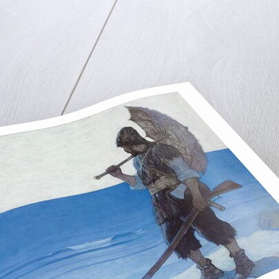 Robinson Crusoe: Endpaper, 1920 by Newell Convers Wyeth