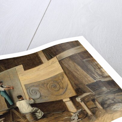 Artist Executing Designs for the Worlds Columbian Exposition, Chicago, 1893, 1894 by Charles Yardley Turner