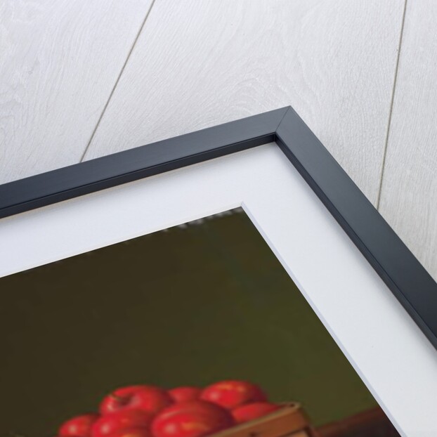 Still Life with Basket of Plums by Levi Wells Prentice