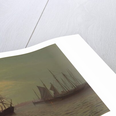 Hoboken at Midnight, 1872 by Francis Augustus Silva