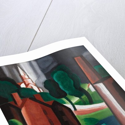 New Hampshire Town, 1931 by Oscar Florianus Bluemner