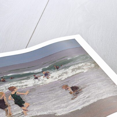 Children Playing in Surf by Edward Henry Potthast