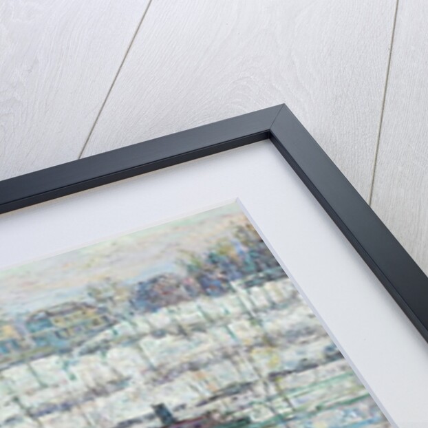 Boathouse, Winter, Harlem River, 1918 by Ernest Lawson