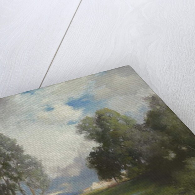 Santa Barbara Mission, 1916 by Thomas Moran