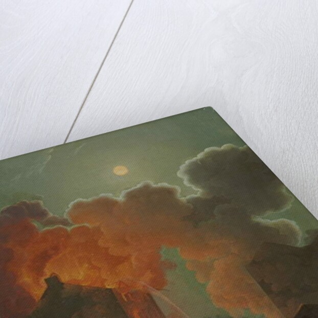 A Fire in Boston by Moonlight, c.1830-1835 by Robert Salmon